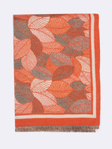 Orange Floral Premium Muffler - TOSSIDO