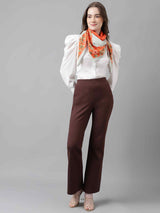 Orange Floral Scarf & Scarf Bag Set - TOSSIDO