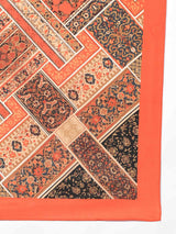 Orange Floral Scarf & Scarf Bag Set - TOSSIDO