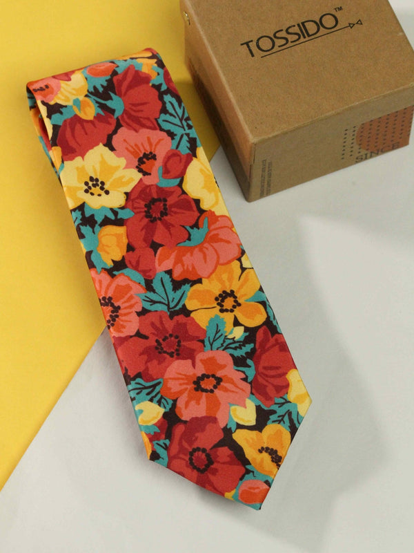 Orange Love Necktie - TOSSIDO