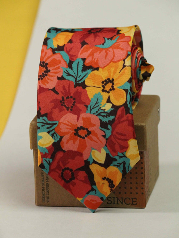 Orange Love Necktie - TOSSIDO