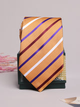 Orange Multi Stripe Necktie