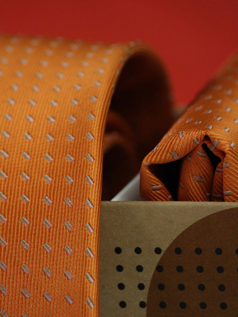 Orange Necktie & Pocket Square Giftset - TOSSIDO