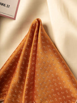 Orange Paisley Jacquard Pocket Square - TOSSIDO