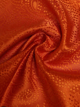 Orange Paisley Jacquard Pocket Square - TOSSIDO