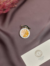 Orange Slice Brooch