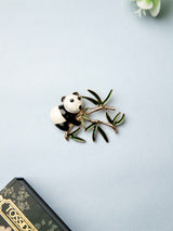 Panda Bamboo Brooch - TOSSIDO