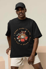 Paws - itive Efforts for Cat's Comfort Oversized Tee - TOSSIDO