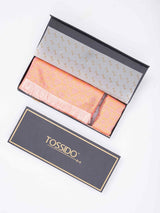 Peach Floral Reversible Stole & Pocket Square Set - TOSSIDO