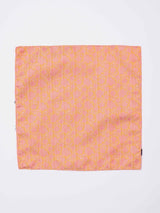 Peach Floral Reversible Stole & Pocket Square Set - TOSSIDO