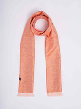 Peach Floral Reversible Stole & Pocket Square Set - TOSSIDO