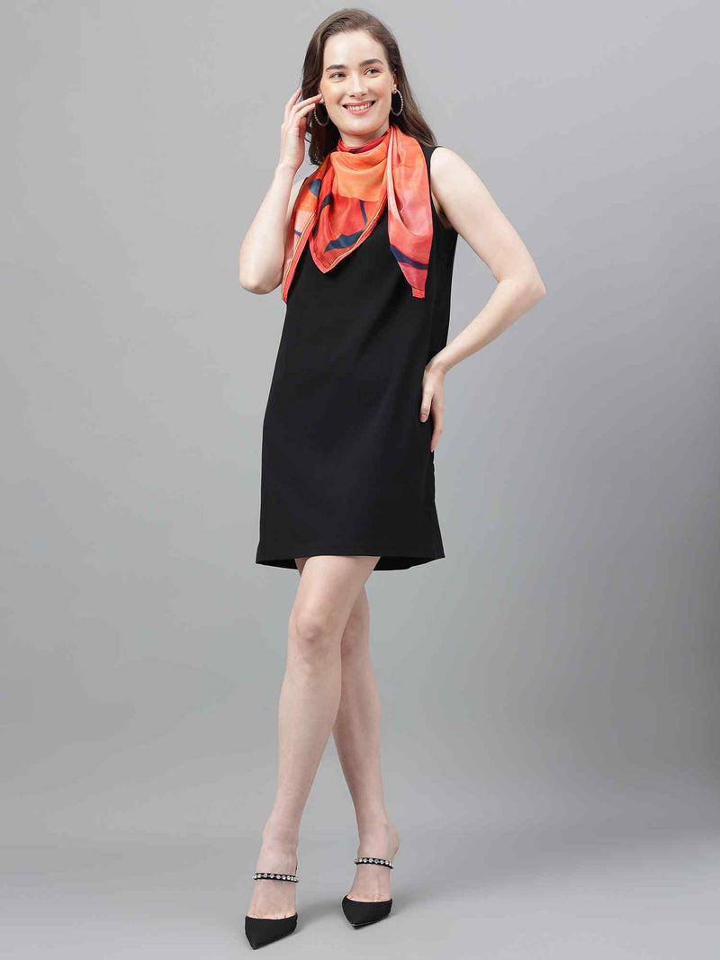 Peach Floral Scarf & Scarf Bag Set - TOSSIDO