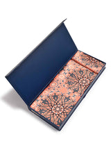 Peach Geometric Scarf & Scarf Bag Set - TOSSIDO