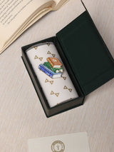 Peach & Green Crystal Book Stack Brooch