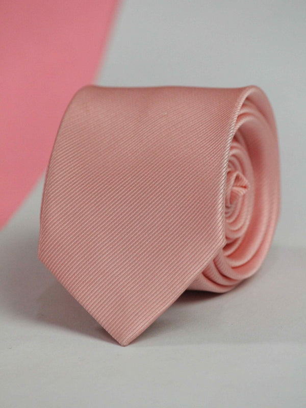 Peach Skinny Necktie - TOSSIDO
