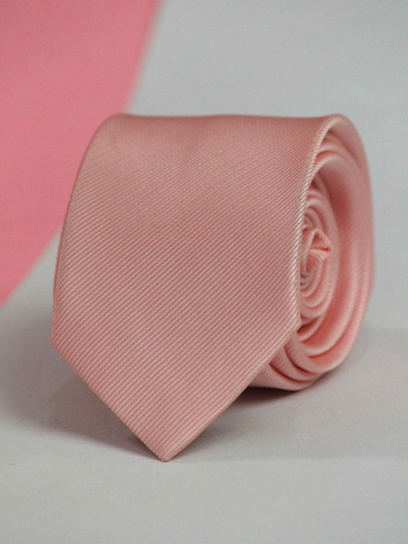 Peach Skinny Necktie - TOSSIDO