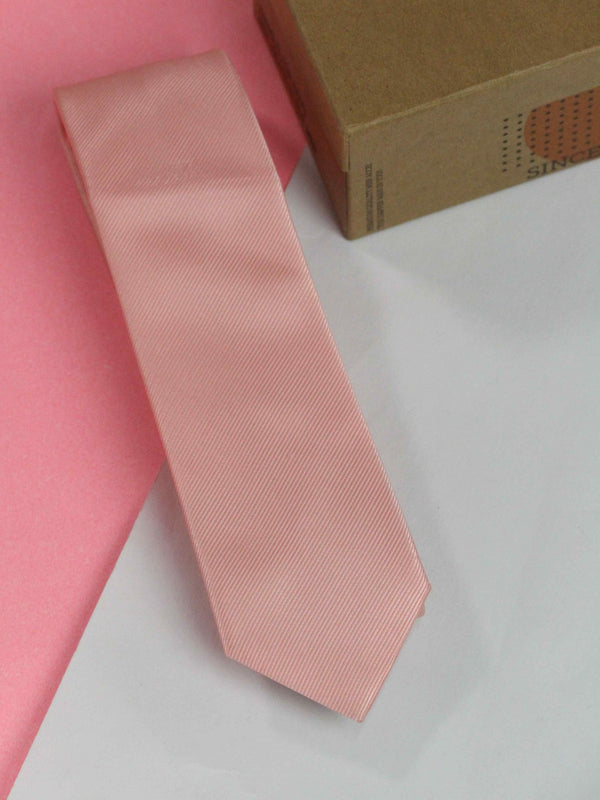 Peach Skinny Necktie - TOSSIDO