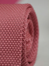 Peach Solid Knitted Necktie - TOSSIDO
