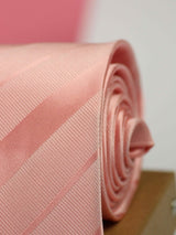 Peach Stripe Woven Necktie - TOSSIDO