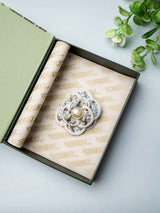 Pearl Bloom Tweed Brooch - TOSSIDO