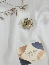 Pearl in Blue Flower Brooch - TOSSIDO