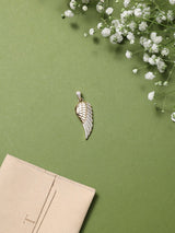 Petite Gold Angel Wing Pendant - TOSSIDO