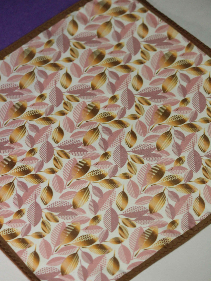 Pink and Golden Pocket Square - TOSSIDO