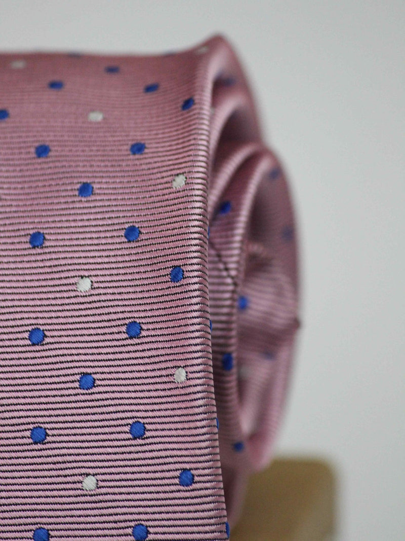 Pink Dot Broad Necktie - TOSSIDO