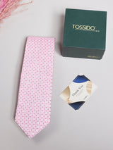 Pink Dotted Necktie - TOSSIDO