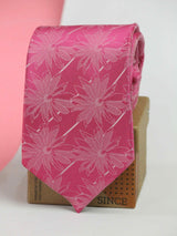 Pink Floral Broad Necktie - TOSSIDO