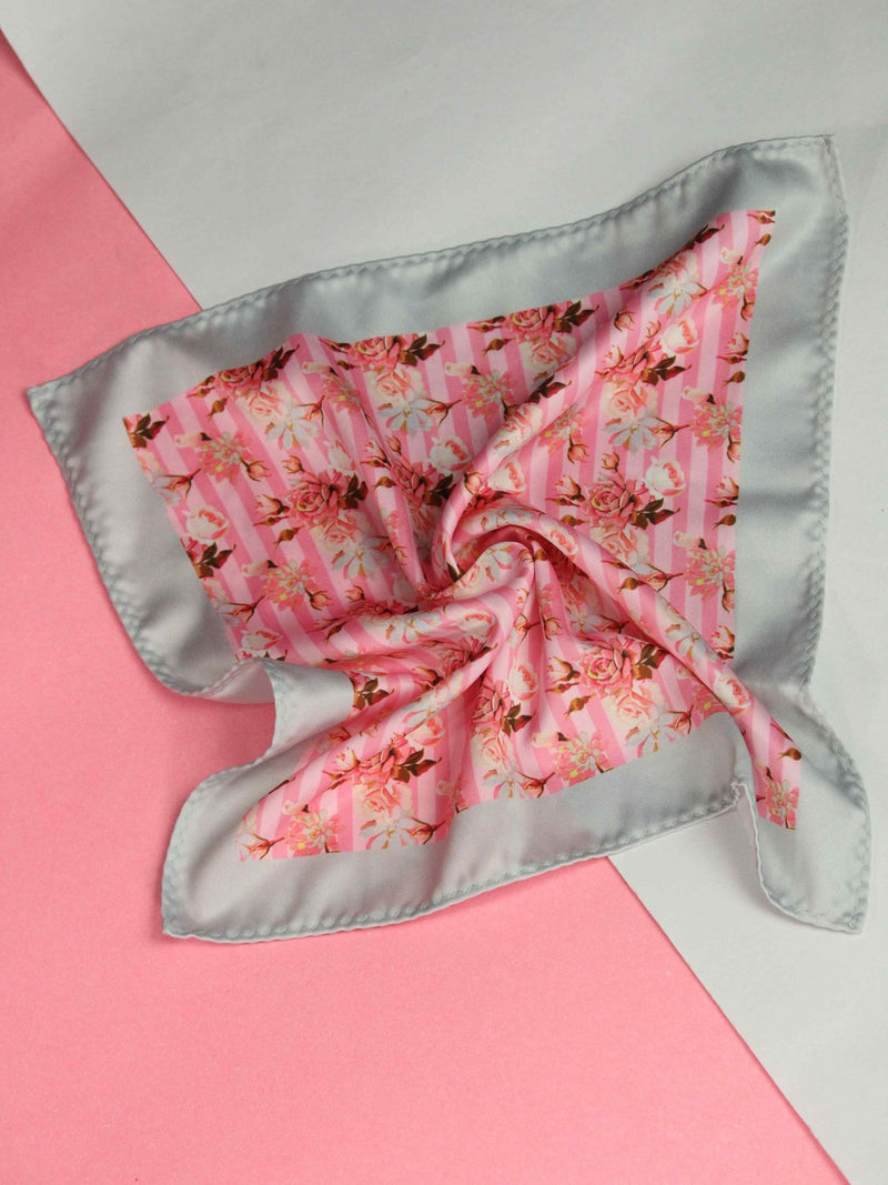 Pink Floral Pocket Square - TOSSIDO