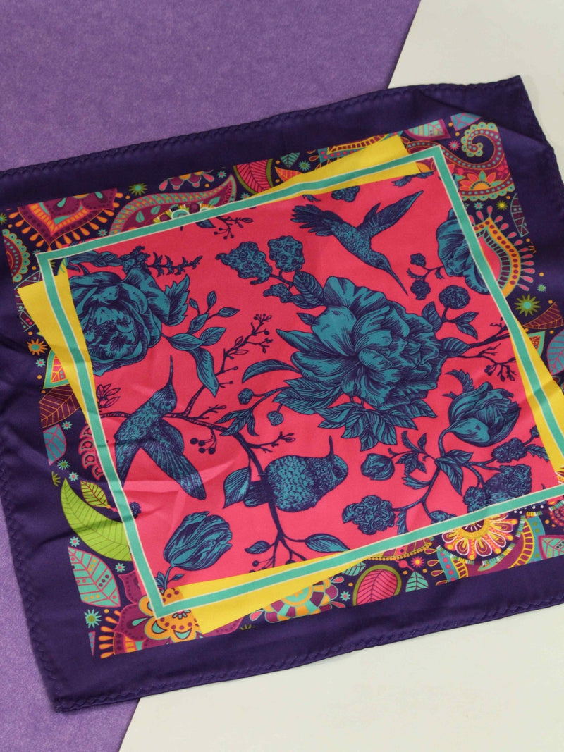 Pink Floral Pocket Square - TOSSIDO