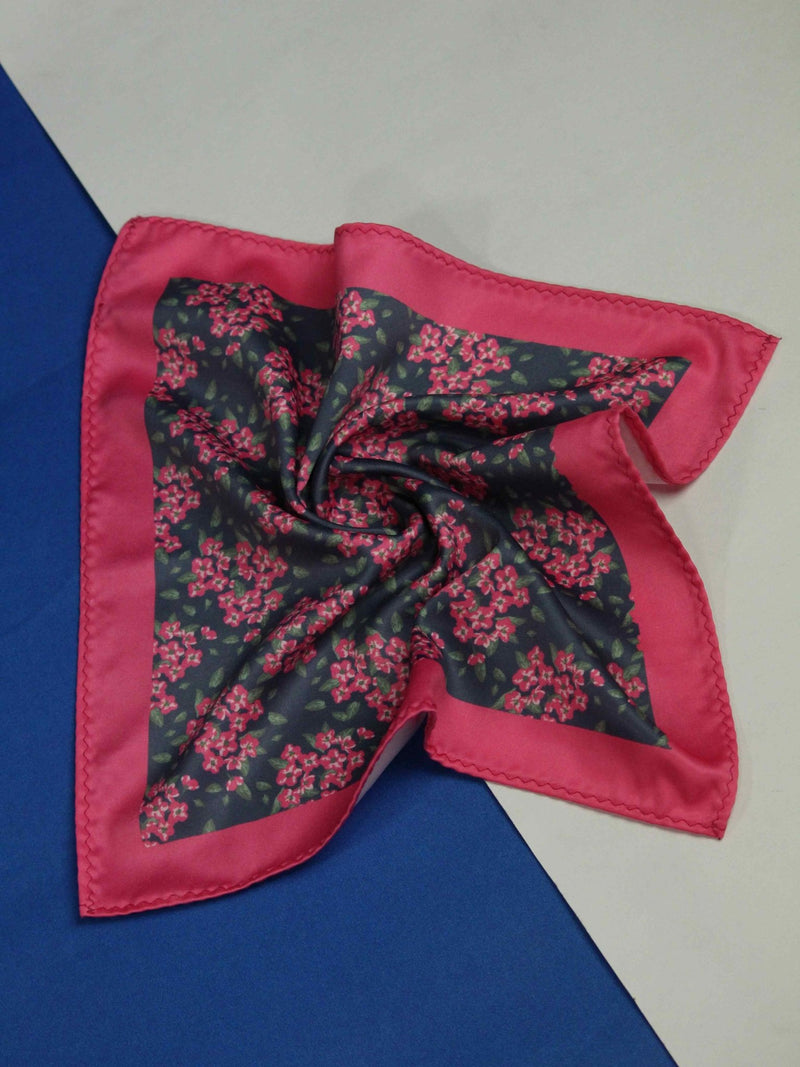 Pink Floral Pocket Square - TOSSIDO