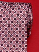 Pink Floral Printed Necktie - TOSSIDO