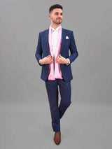 Pink Floral Reversible Stole & Pocket Square Set - TOSSIDO