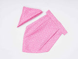 Pink Floral Woven Cravat & Pocket Square Set - TOSSIDO