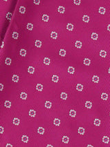 Pink Floral Woven Cravat & Pocket Square Set - TOSSIDO
