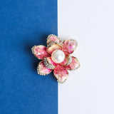 Pink Flower Brooch - TOSSIDO