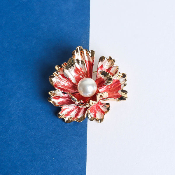 Pink Flower Brooch - TOSSIDO