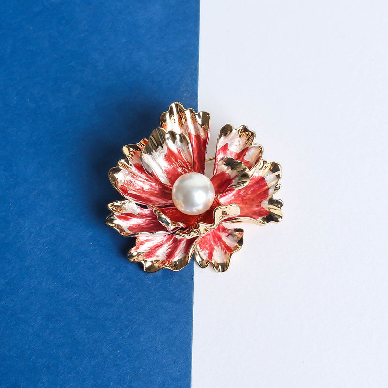Pink Flower Brooch - TOSSIDO