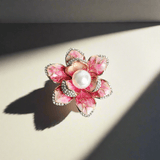 Pink Flower Brooch - TOSSIDO