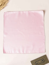 Pink Geometric Jacquard Pocket Square - TOSSIDO
