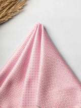 Pink Geometric Jacquard Pocket Square - TOSSIDO