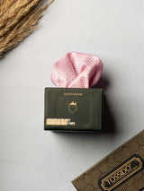 Pink Geometric Jacquard Pocket Square - TOSSIDO