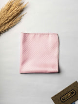 Pink Geometric Jacquard Pocket Square - TOSSIDO