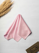 Pink Geometric Jacquard Pocket Square - TOSSIDO