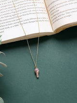 Pink Hot Air Balloon Pendant Necklace