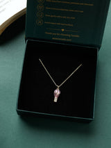 Pink Hot Air Balloon Pendant Necklace