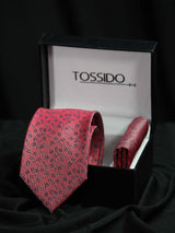 Pink Necktie & Pocket Square Giftset - TOSSIDO