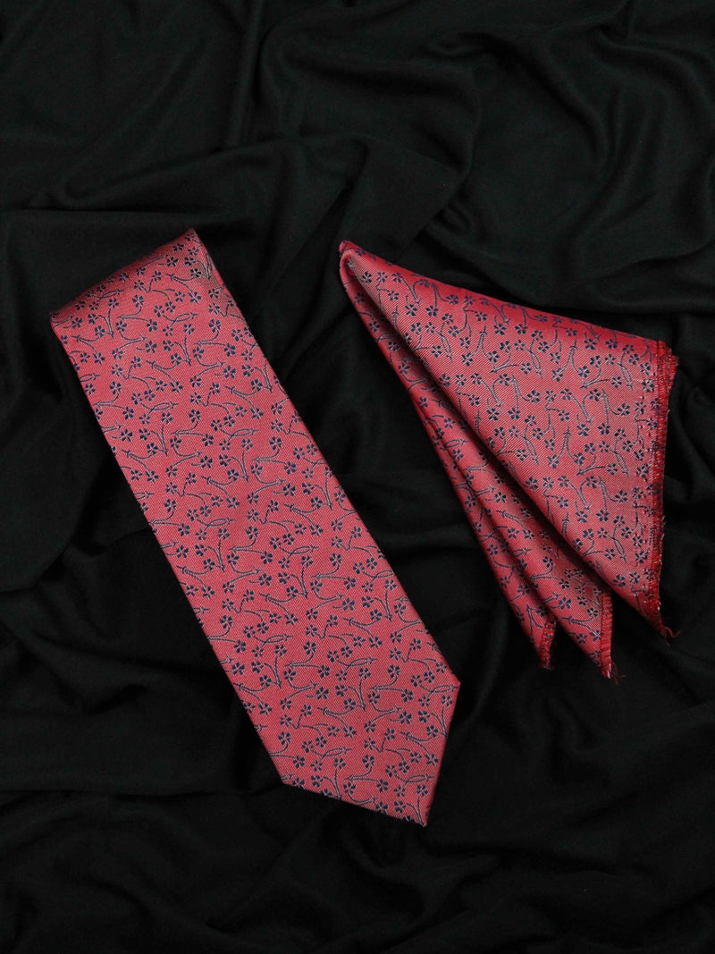 Pink Necktie & Pocket Square Giftset - TOSSIDO